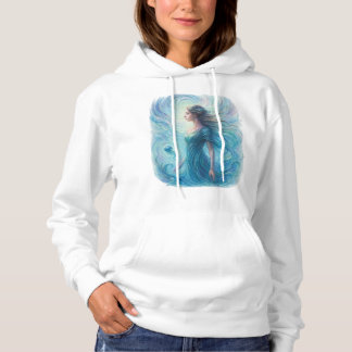 Pull À Capuche Esprit céleste dans un cosmos tourbillonnant