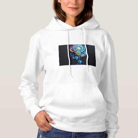 Pull À Capuche Esprit cosmique - Explorez l'Univers à l'intérieur (Devant)