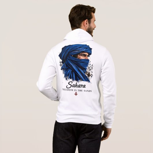 Pull À Capuche Esprit du désert du Sahara Artwork (Dos entier)