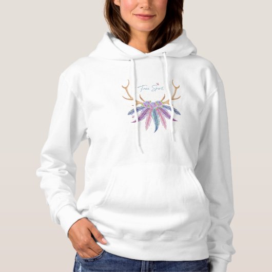 Pull À Capuche Esprit libre (Devant)