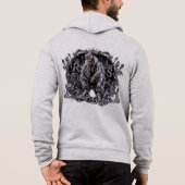 Pull À Capuche esthétique de streetwear diamant de mentalité de r (Dos)