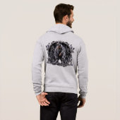 Pull À Capuche esthétique de streetwear diamant de mentalité de r (Dos entier)
