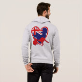 Pull À Capuche États-Unis---Australie-Amour (Dos entier)