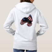 Pull À Capuche Étoile éclatée de l'aigle patriotique (Dos)