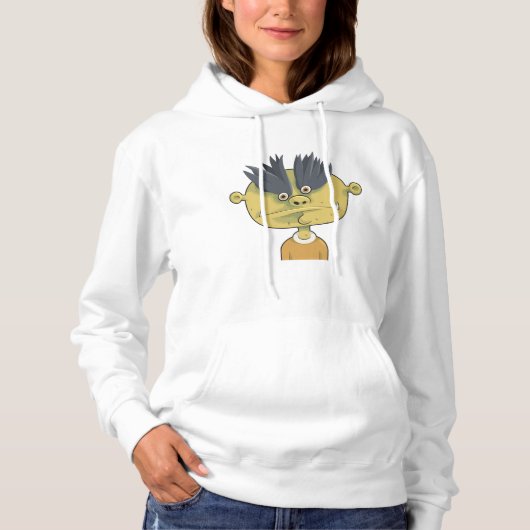 Pull À Capuche Étrange personne extraterrestre (Devant)