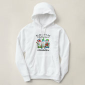 Pull À Capuche Everything Is Fine Educator Christmas Xmas Gnomies (Design devant)