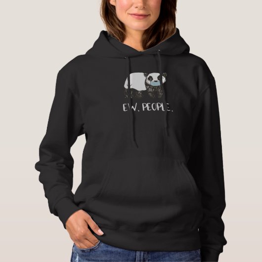 Pull À Capuche Ew Personnes Drôle Panda Visage Masque Distances s (Devant)