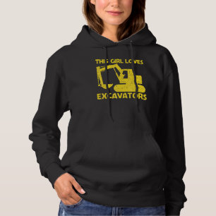 Pull À Capuche Excavatrice cool pour maman d'opéra d'équipement l