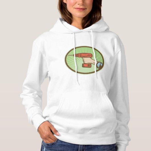 Pull À Capuche Exercice sans fil rétro (Devant)
