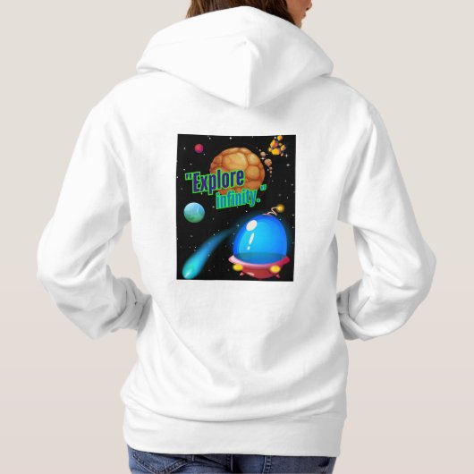 Pull À Capuche Explorer l'infini (Dos)