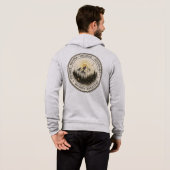 Pull À Capuche Explorer Randonnée Découvrir Dos Imprimé Mountain (Dos entier)