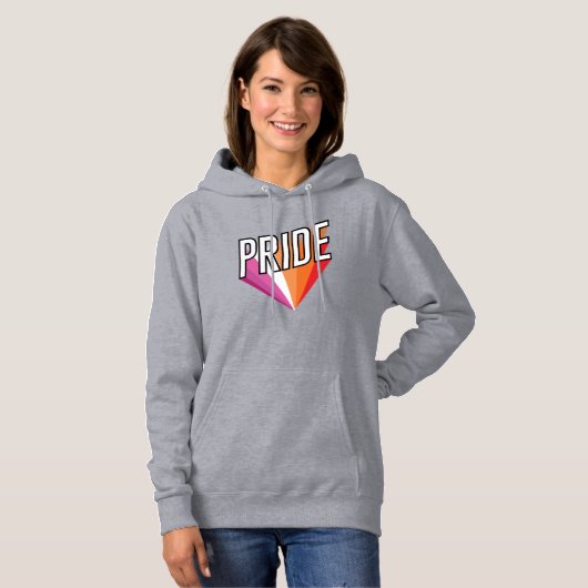 Pull À Capuche Explosion de la fierté lesbienne (Devant entier)