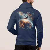 Pull À Capuche Explosion de rupture galactique dans l'espace prof (Dos)