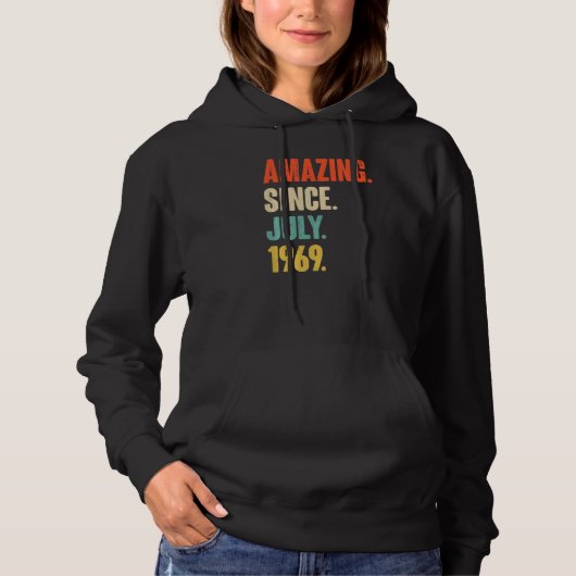 Pull À Capuche Extraordinaire depuis juillet 1969 53 ans 53e anni (Devant)