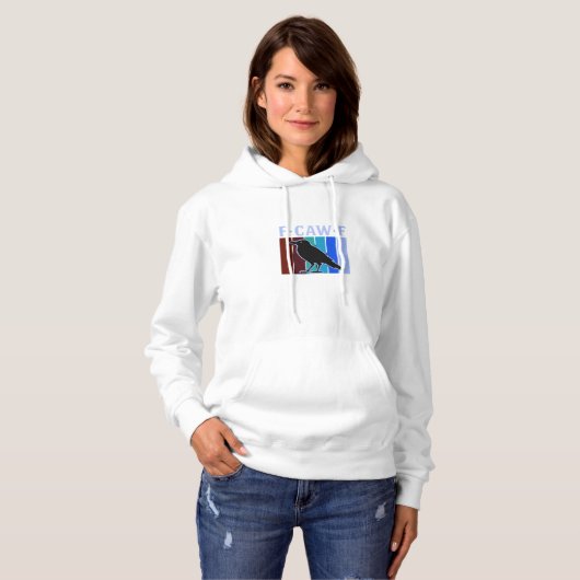Pull À Capuche F-Caw-F Graphique Classique Créatif (Devant entier)