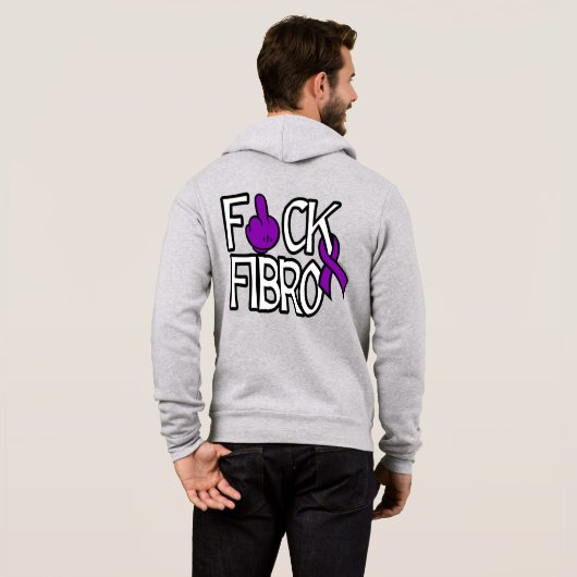 PULL À CAPUCHE F#CK FIBRO (Dos entier)