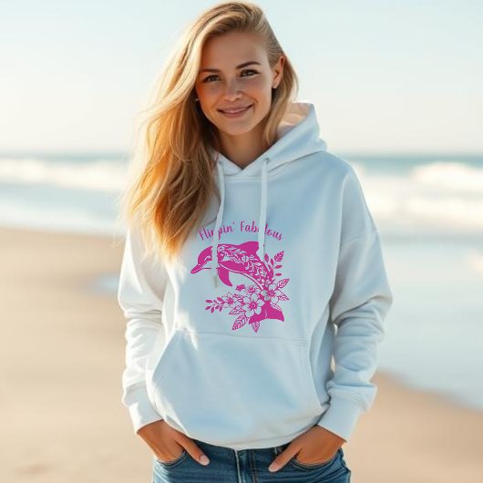 Pull À Capuche Fabuleux Dauphin Hawaiien Flippin