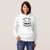Pull À Capuche Faisons tomber - Citation d'Halloween (Devant entier)
