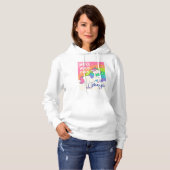 Pull À Capuche Faites votre propre magie | Cute Unicorn (Devant entier)