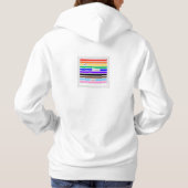 Pull À Capuche Faites-vous Fier Arc-en-ciel Caviardage Fierté 202 (Dos)