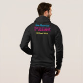 Pull À Capuche Faites-vous Fier Arc-en-ciel Caviardage Fierté 202 (Dos entier)