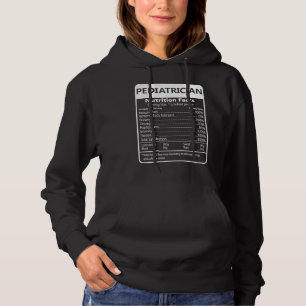 Pull À Capuche Faits Nutritionnels de Pédiatre Graphique Sarcasti