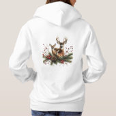 Pull À Capuche Famille de cerfs (Dos)