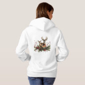Pull À Capuche Famille de cerfs (Dos entier)