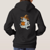 Pull À Capuche Fantôme d'automne avec Citrouille (Dos)