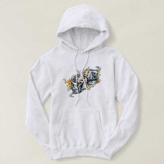 Pull À Capuche Fantôme fou 👻 (Design devant)