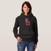 Pull À Capuche Farmer American Flag Usa Tractor Farm Cow Tee (Devant entier)