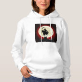 Pull À Capuche Faucheuse Lune de sang Gothique (Devant)
