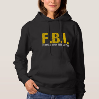 Pull À Capuche FBI Inspecteur corps femme Acronyme Lover Novelty