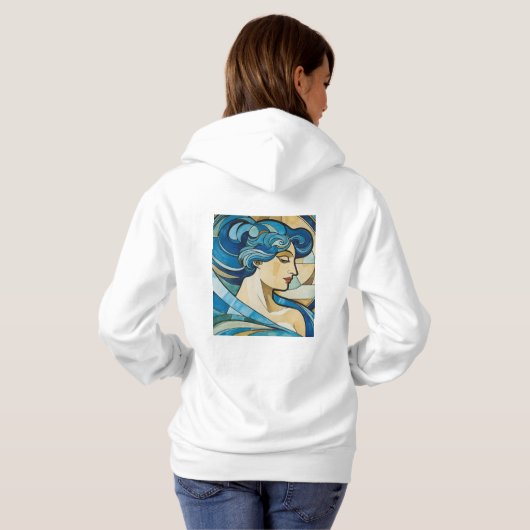 Pull À Capuche Fée de la forêt clair de lune (Dos entier)
