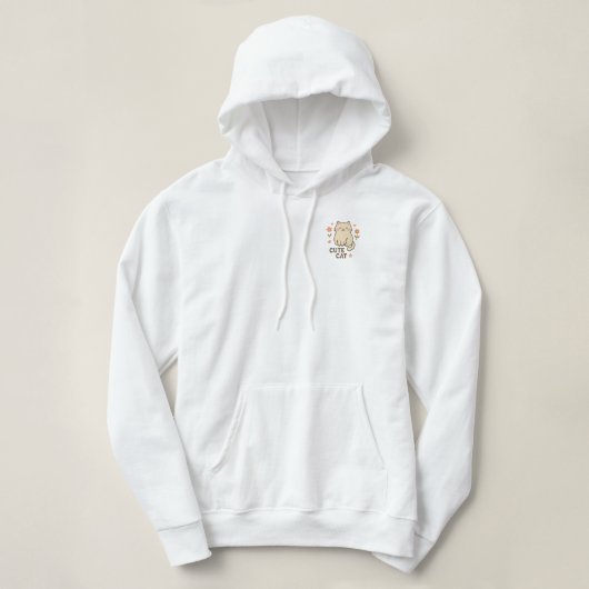 Pull À Capuche Feline in Bloom (Design devant)