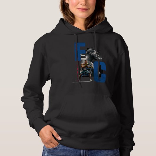Pull À Capuche Felix Chavez FC bleu (Devant)