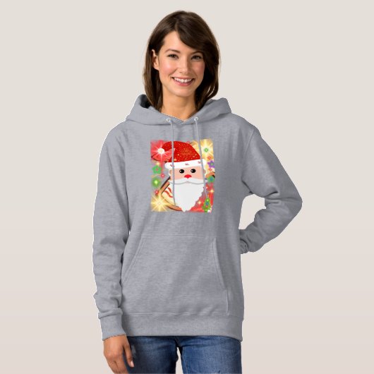 Pull À Capuche Feliz Navidad (Devant entier)