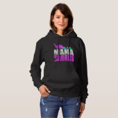 Pull À Capuche Femme célibataire Mama Saurus Dinosaure Pour la da (Devant entier)