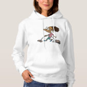 Pull À Capuche Femme en train d'aspirer (Devant)