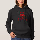 Pull À Capuche Femme Halloween Devil Vampire Costume Devil Hallo (Devant)