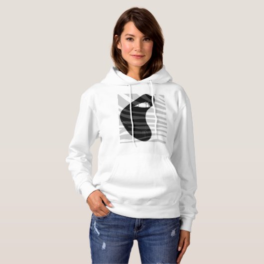 Pull À Capuche Femmes blanches (Devant entier)