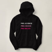 Pull À Capuche Femmes Funny Pro Science Pro Choice Prosecco Polit (Design devant)
