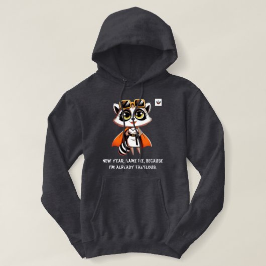 Pull À Capuche Femmes Nouvel An, même moi sombre (Design devant)