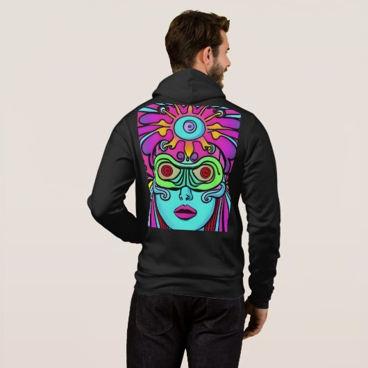 PULL À CAPUCHE FEMMES PSICODELIC (Dos entier)