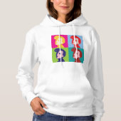 Pull À Capuche Femmes rétro Art Pop (Devant)