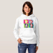 Pull À Capuche Femmes rétro Art Pop (Devant entier)
