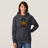 Pull À Capuche Ferme Broom Broke Citrouille Halloween Sorcière Ch (Devant entier)