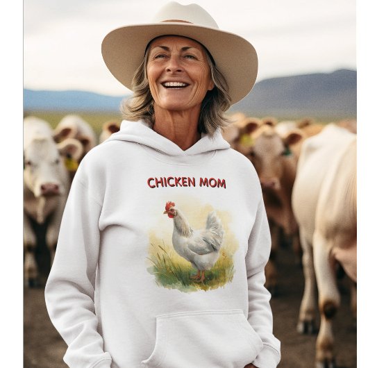 Pull À Capuche Ferme de maman poule drôle