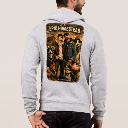 Pull À Capuche Ferme épique  -  (Dos)