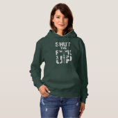 Pull À Capuche Fermer la typographie en gras F#%K (Devant entier)